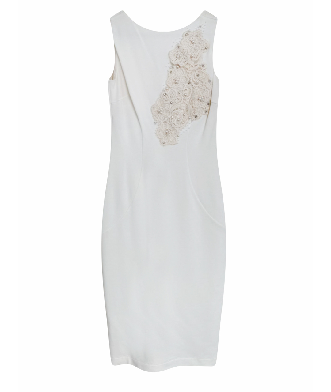 BLUMARINE Белое коктейльное платье, фото 1