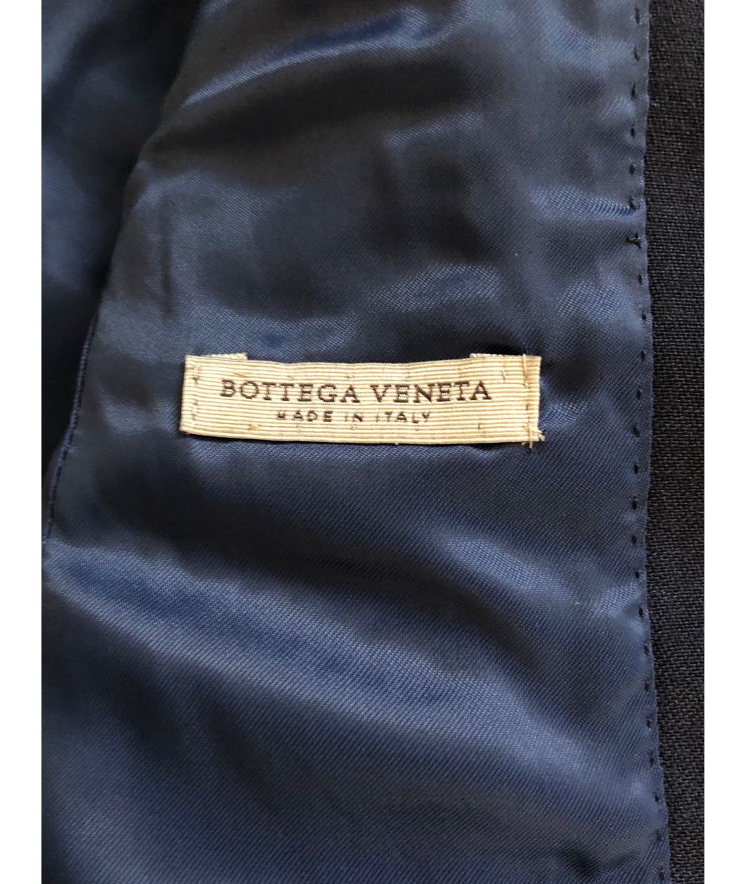 BOTTEGA VENETA Темно-синее шерстяное пальто, фото 4
