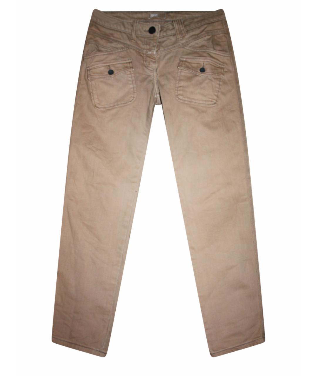 CLOSED Бежевые хлопковые прямые джинсы, фото 1