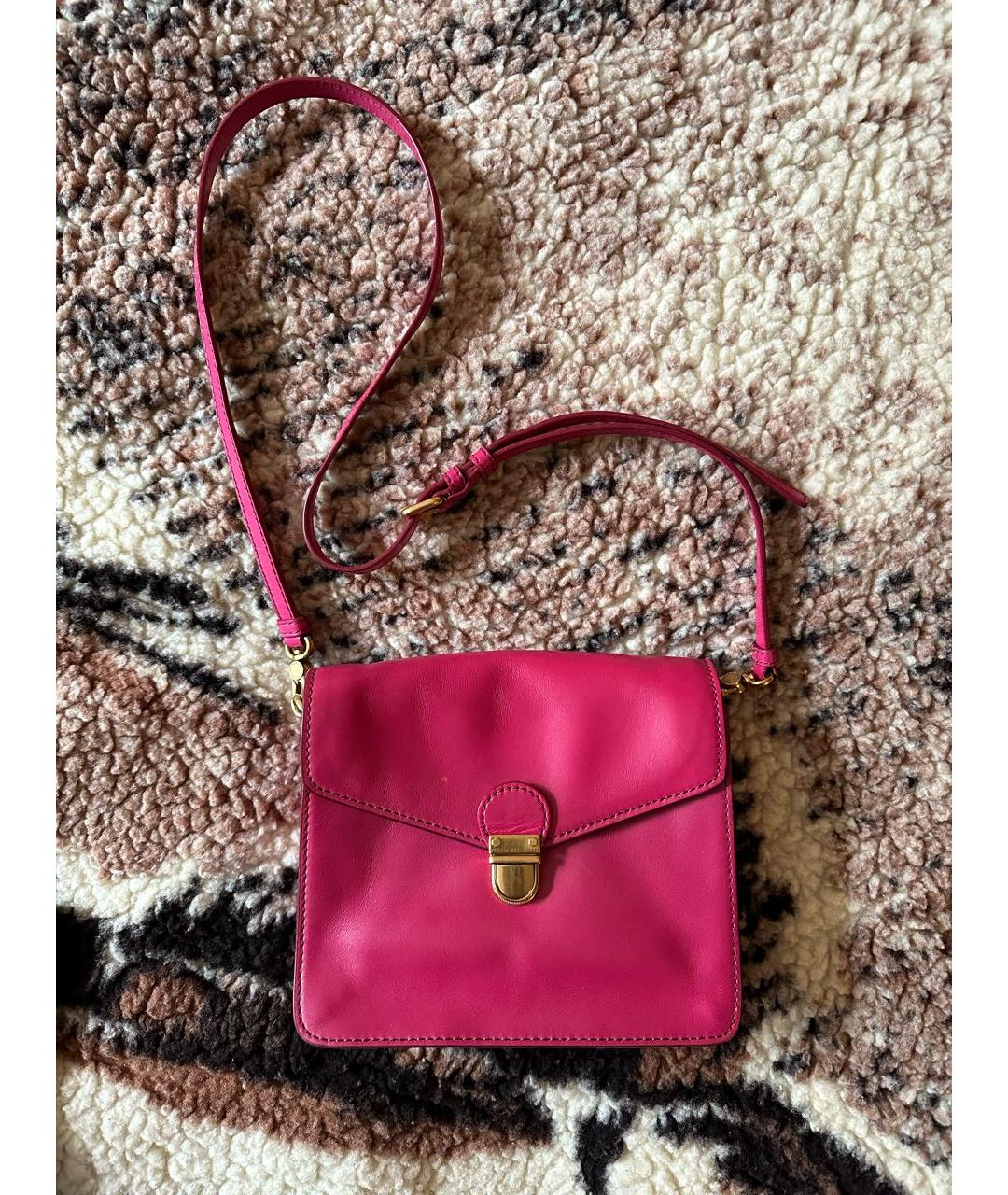 MARC JACOBS Фуксия кожаная сумка через плечо, фото 9
