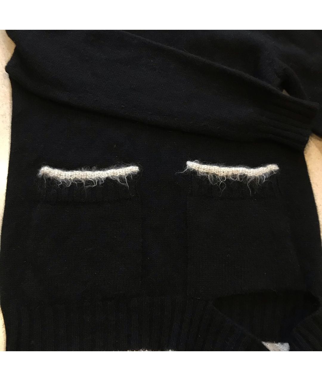 CELINE PRE-OWNED Черный кашемировый джемпер / свитер, фото 2