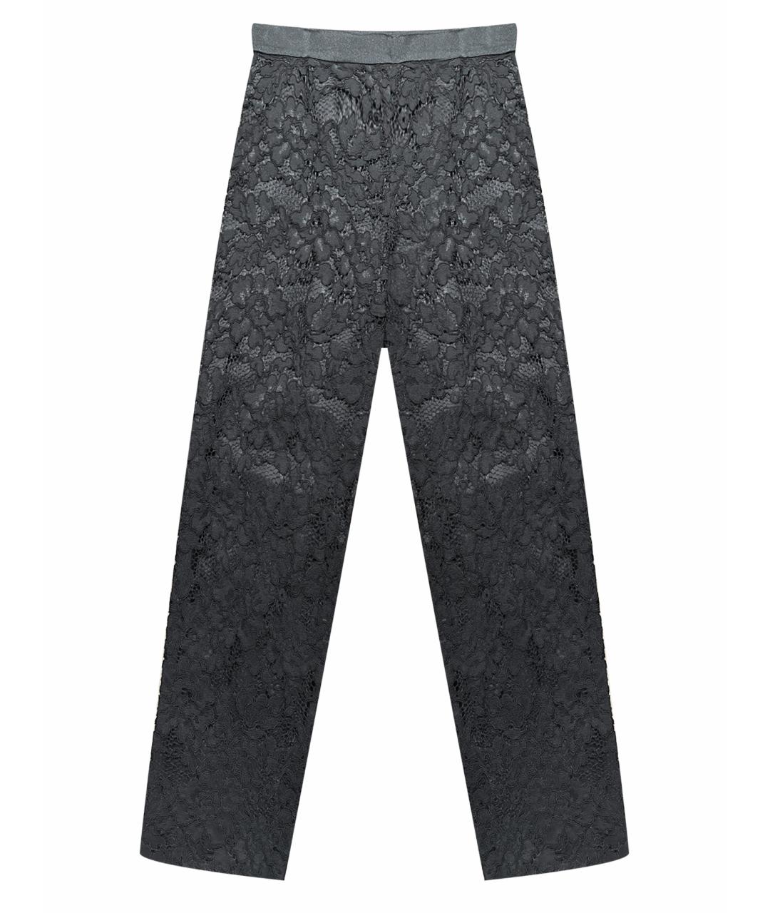CAROLINA HERRERA Черные вискозные прямые брюки, фото 1