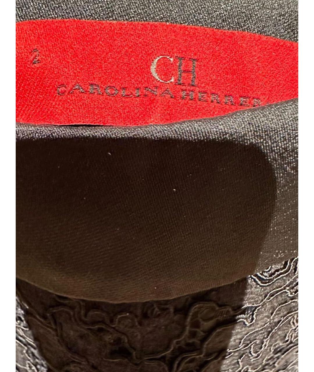 CAROLINA HERRERA Черные вискозные прямые брюки, фото 5