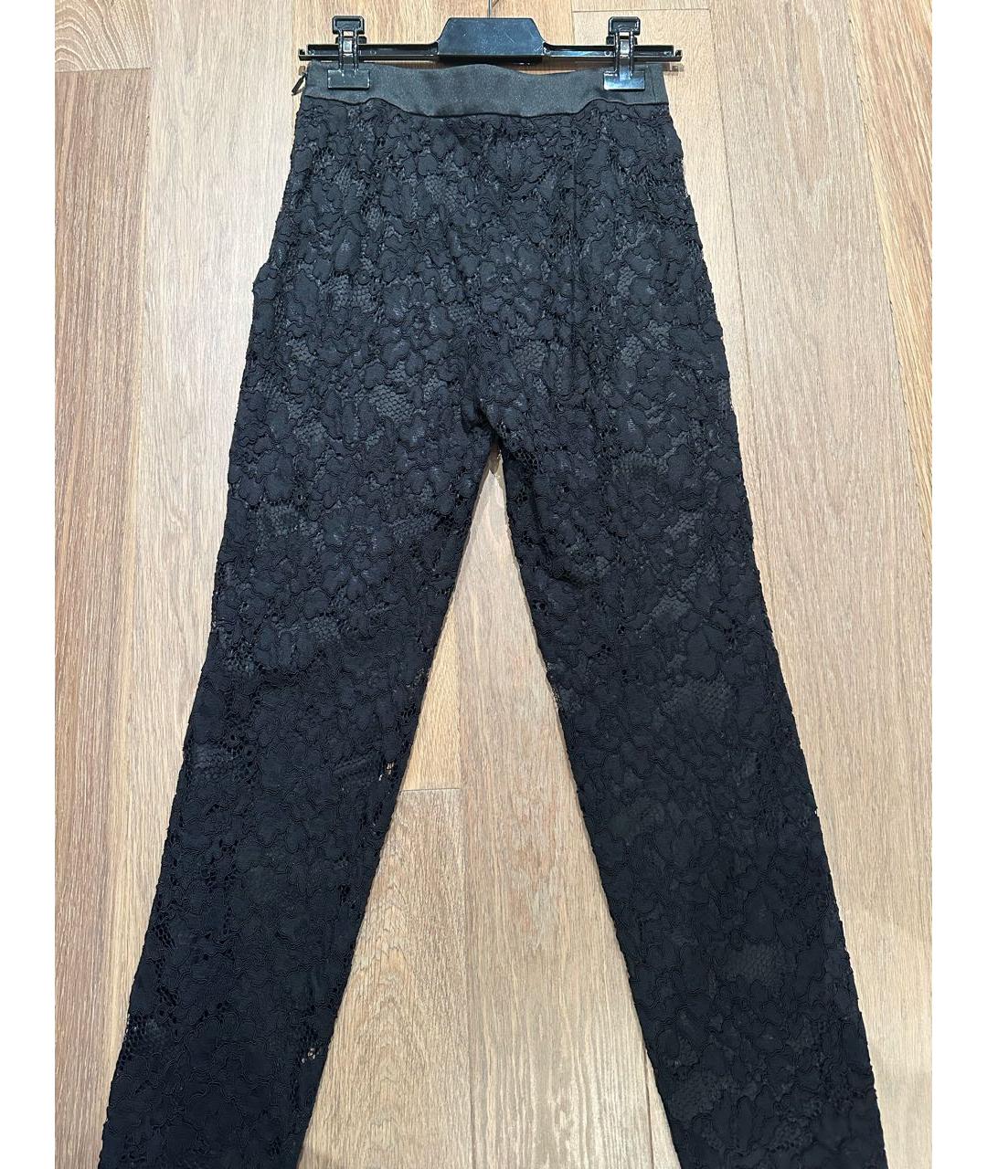 CAROLINA HERRERA Черные вискозные прямые брюки, фото 2