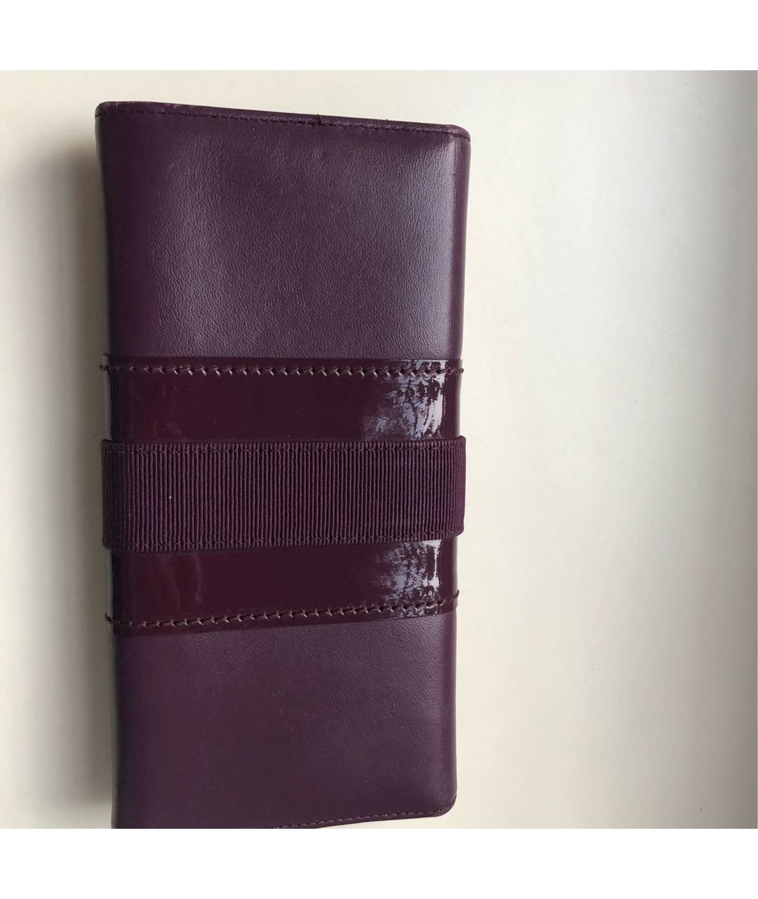 SALVATORE FERRAGAMO Фиолетовый кожаный кошелек, фото 4