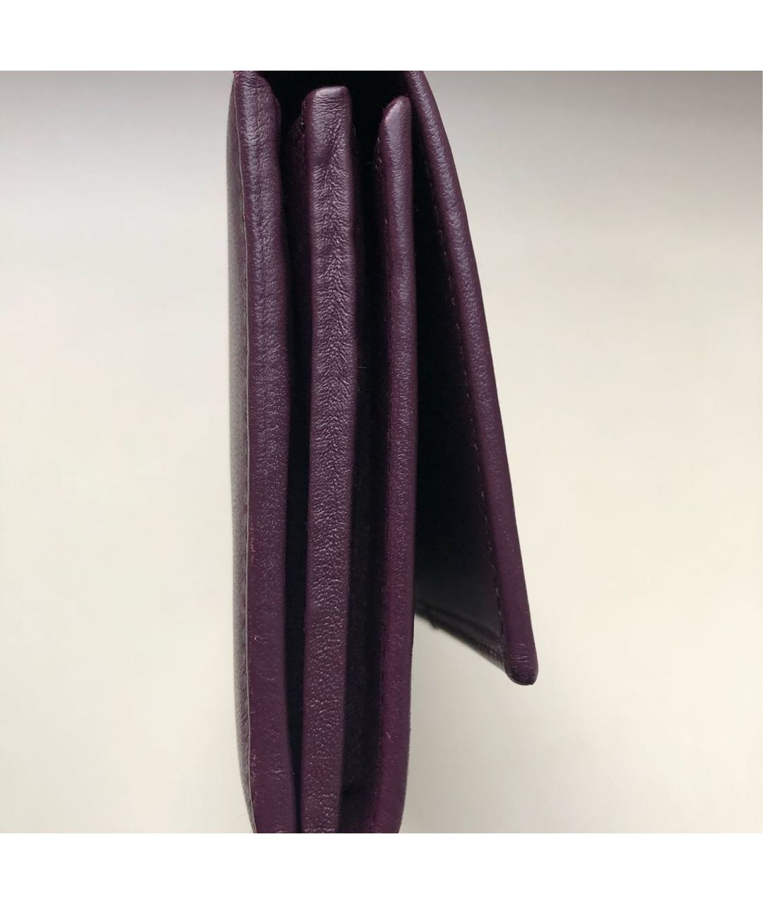 SALVATORE FERRAGAMO Фиолетовый кожаный кошелек, фото 5