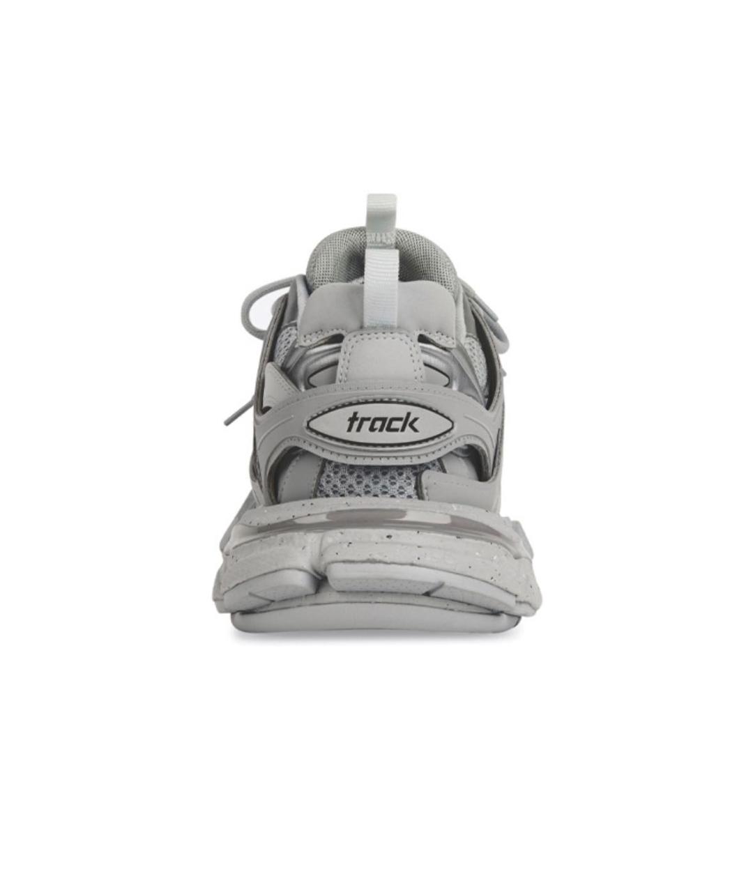 BALENCIAGA Серые текстильные низкие кроссовки / кеды, фото 4