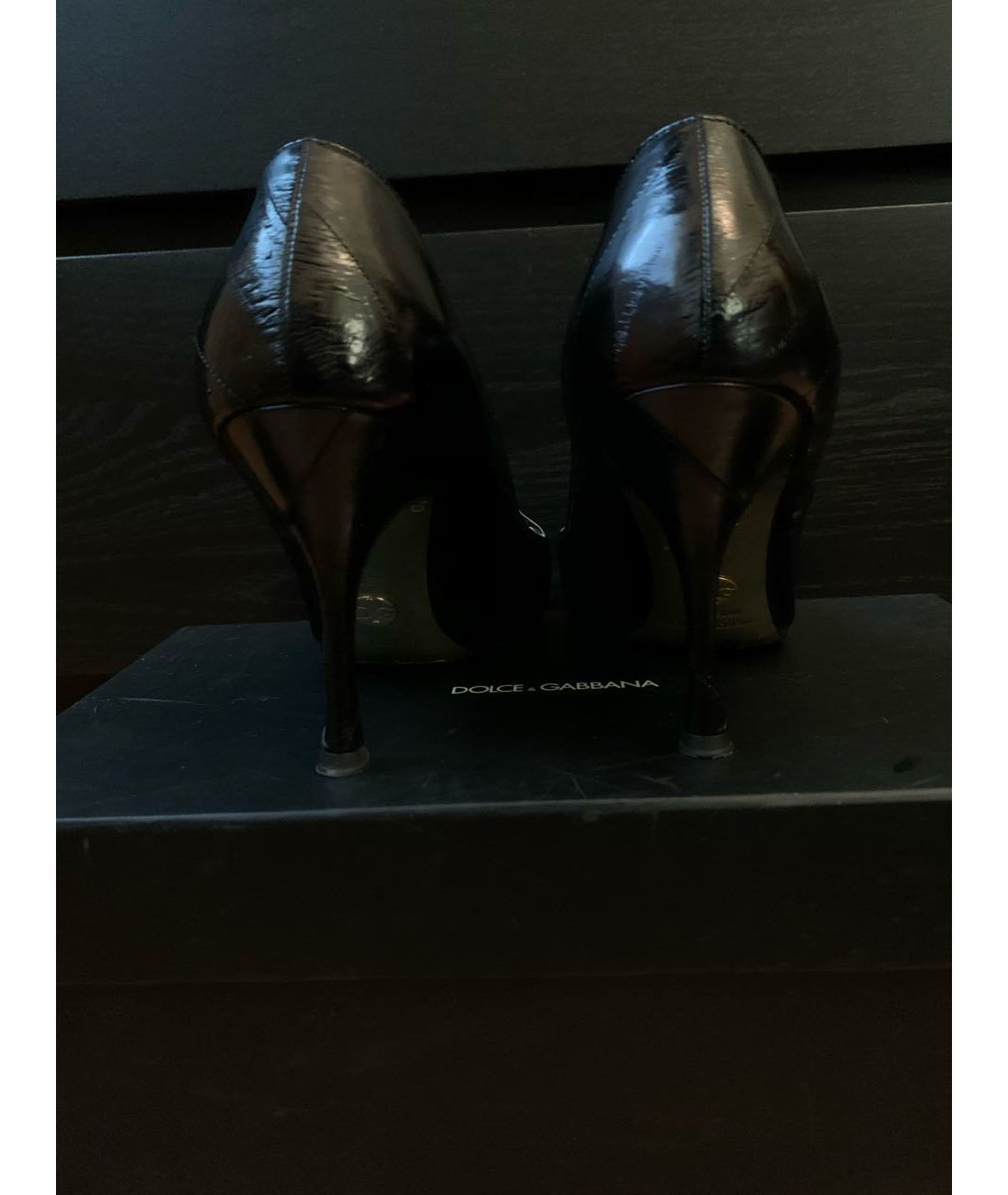 DOLCE&GABBANA Черные туфли из экзотической кожи, фото 4