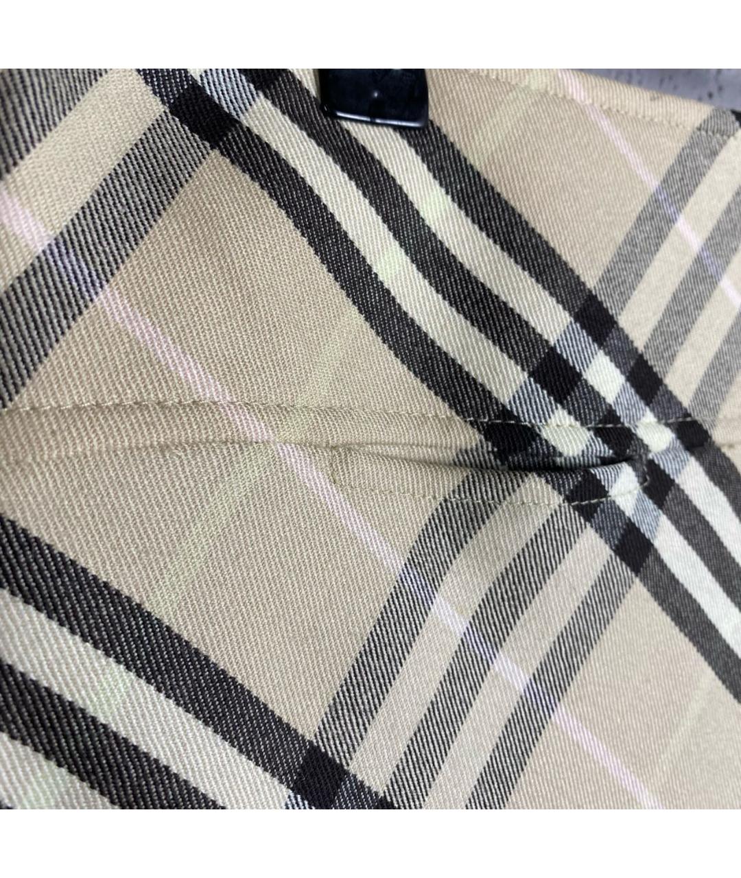 BURBERRY Мульти шерстяная юбка миди, фото 3