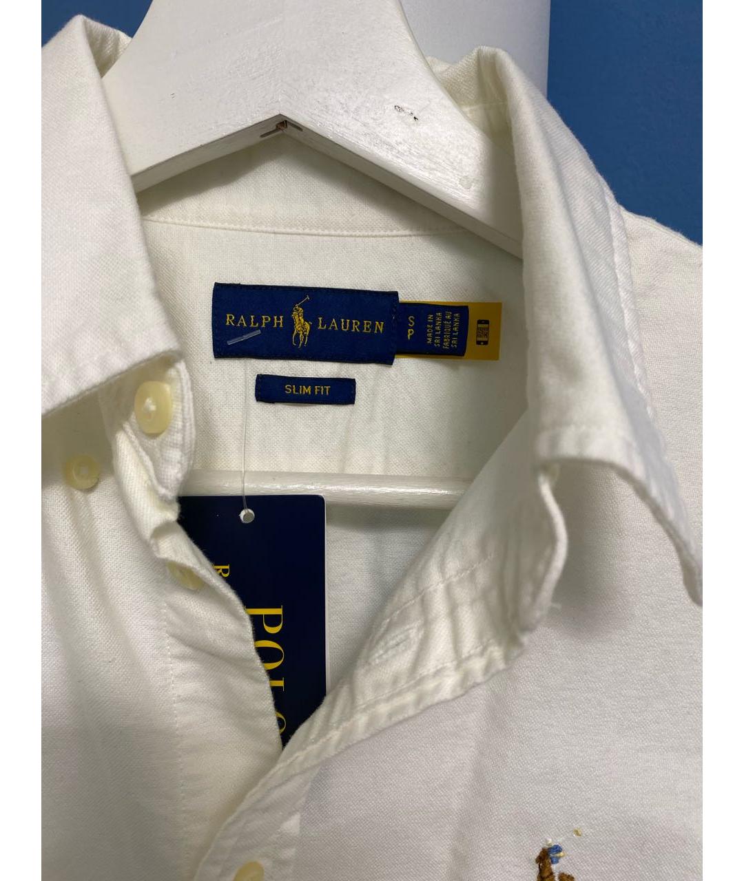 POLO RALPH LAUREN Белая хлопковая рубашка, фото 6