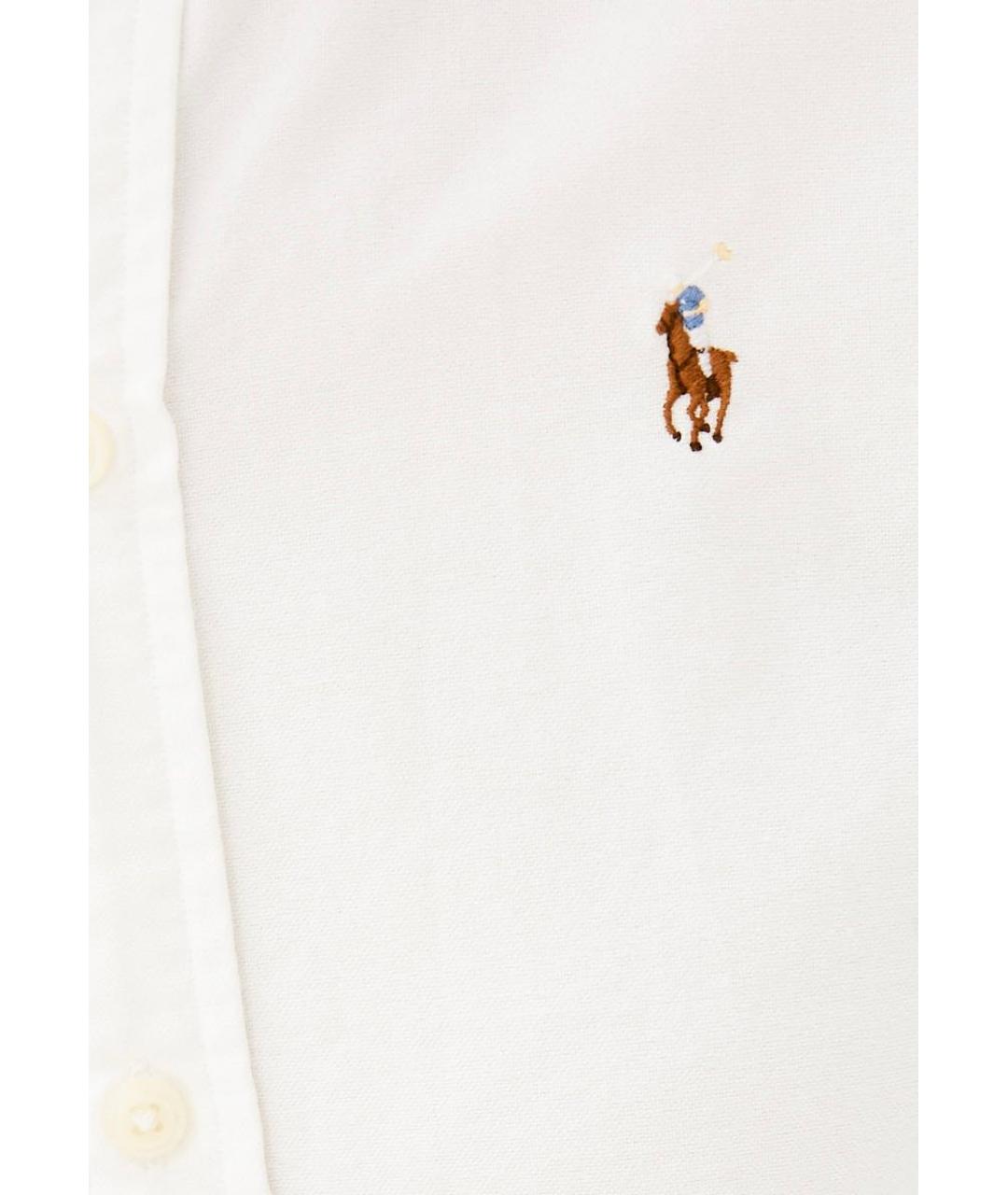 POLO RALPH LAUREN Белая хлопковая рубашка, фото 5