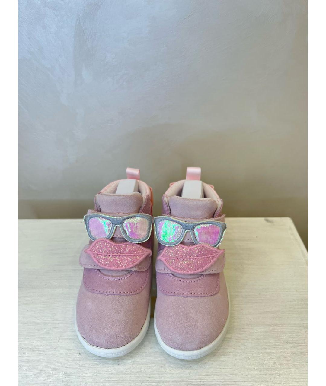 UGG AUSTRALIA KIDS Розовые замшевые ботинки, фото 4