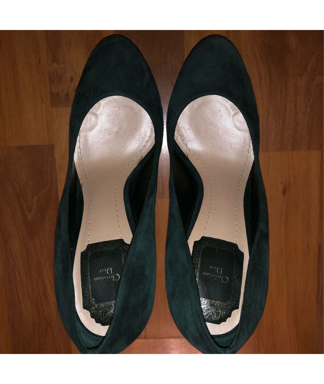CHRISTIAN DIOR PRE-OWNED Зеленые замшевые туфли, фото 3
