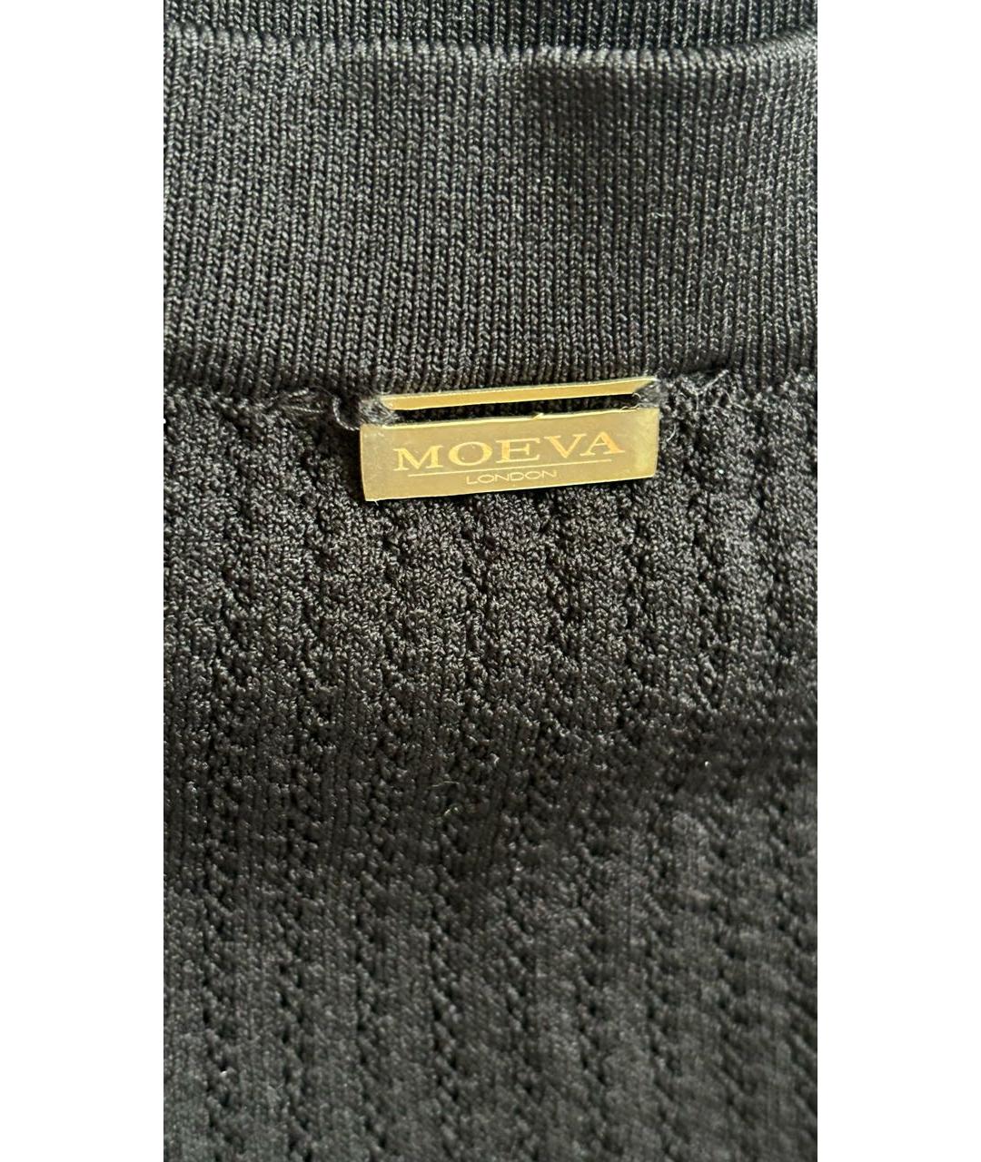 MOEVA Черная вискозная юбка мини, фото 4