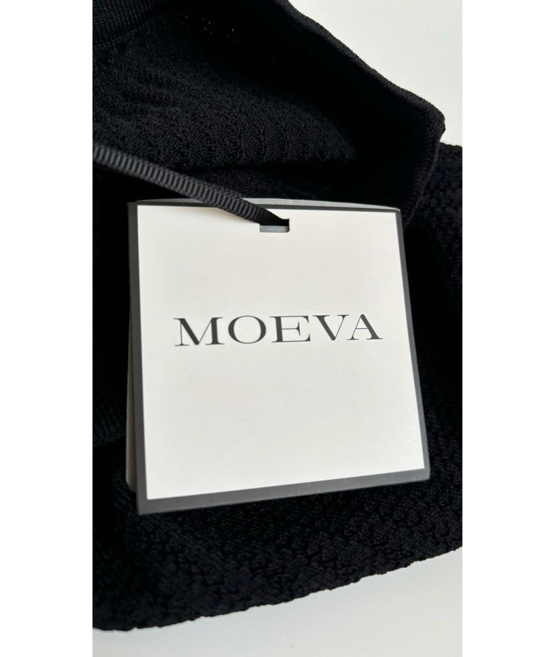MOEVA Черная вискозная юбка мини, фото 5