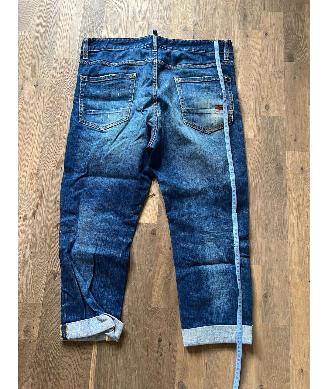 DSQUARED2 Синие хлопковые джинсы, фото 2