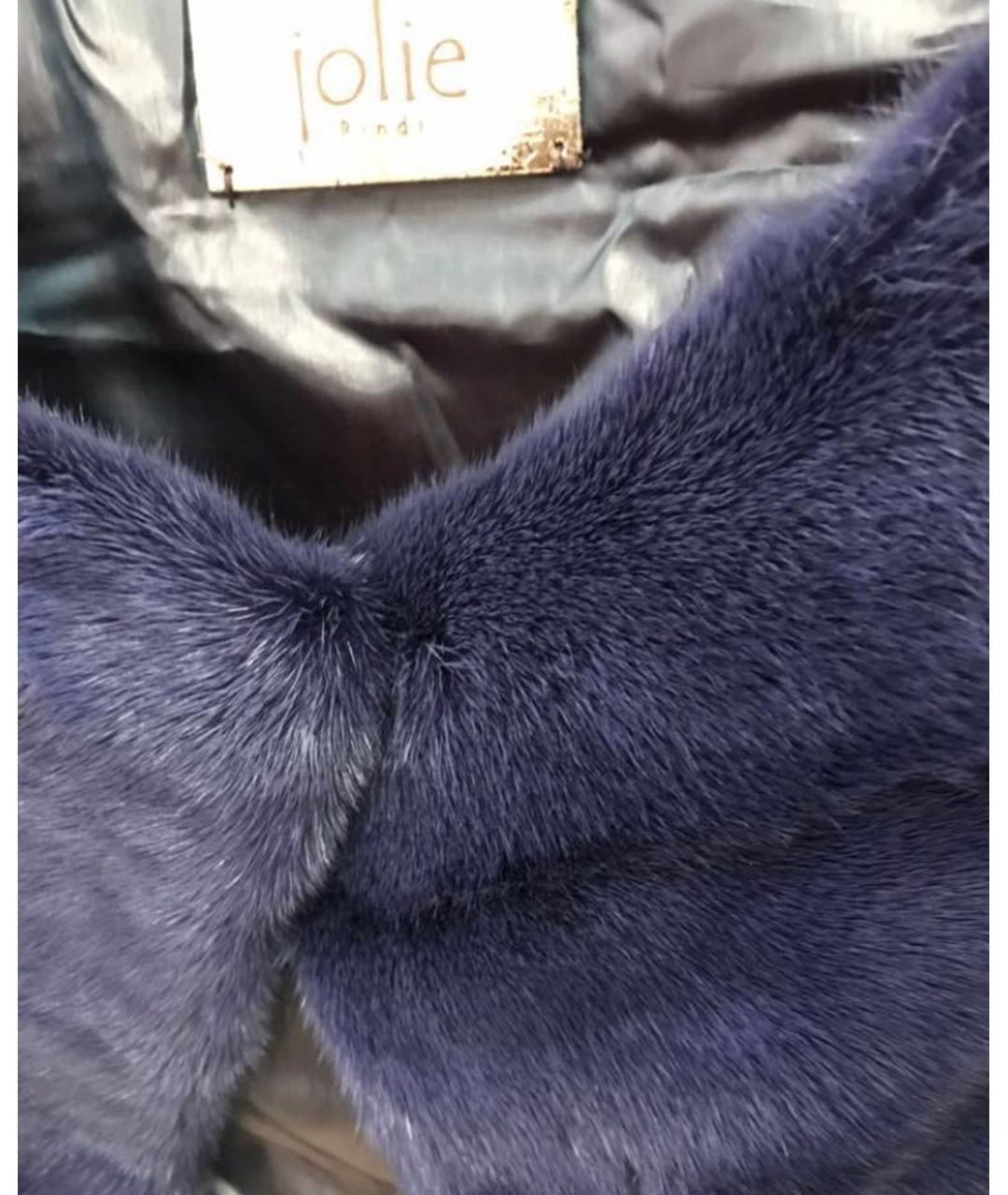 RINDI Синяя меховая шуба, фото 3