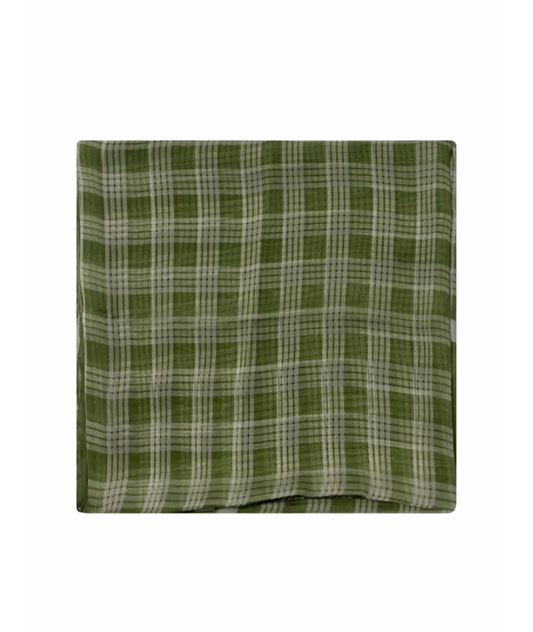 AGNONA Зеленый шелковый платок, фото 1