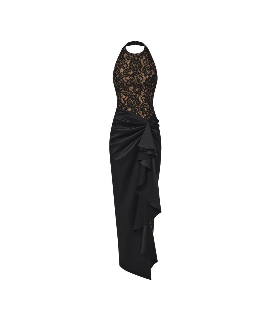 RASARIO Черное шелковое вечернее платье, фото 1