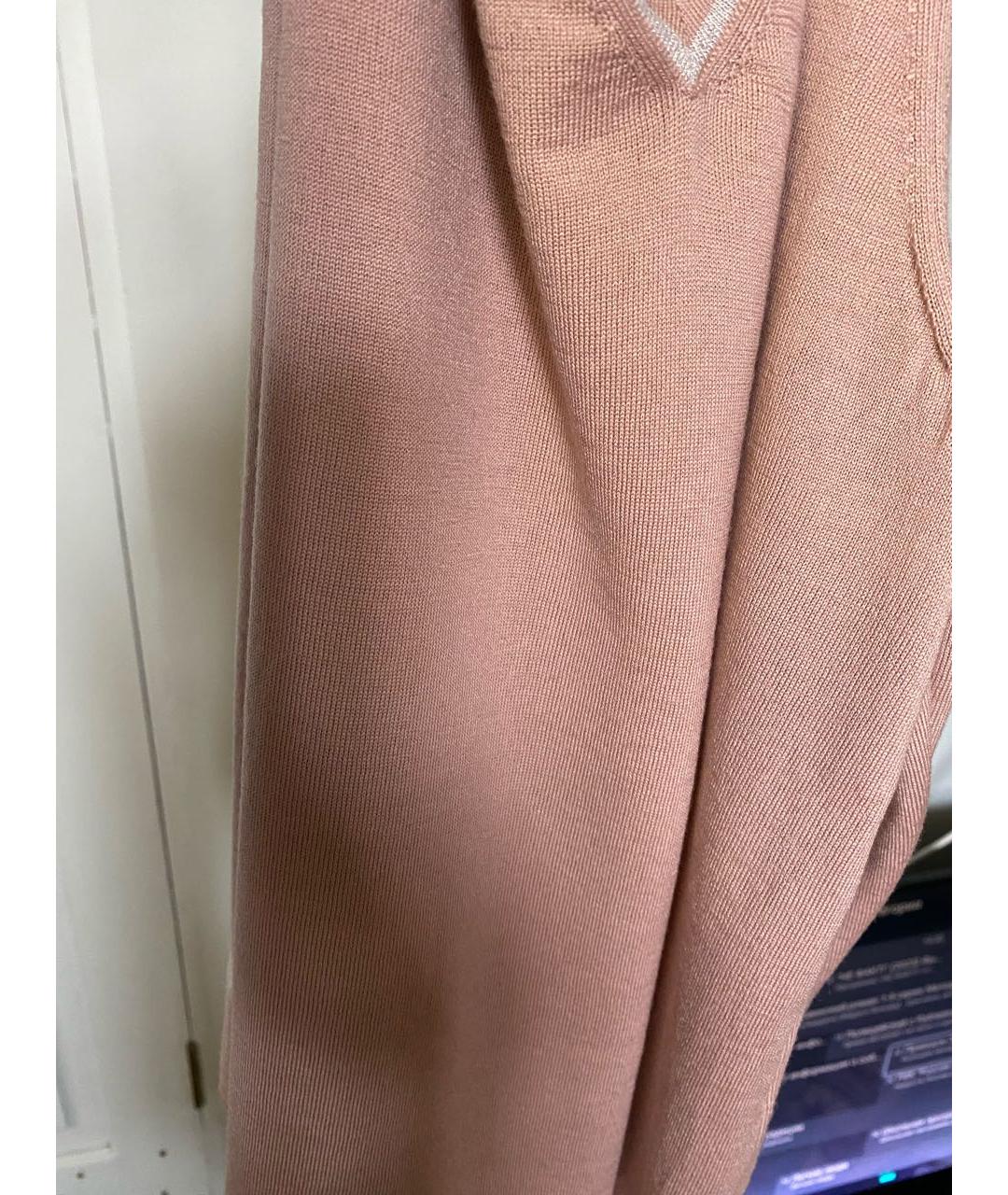 MARINA RINALDI Розовый шерстяной джемпер / свитер, фото 6