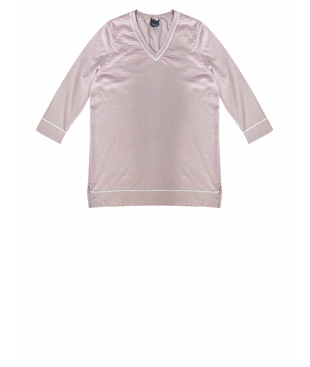 MARINA RINALDI Розовый шерстяной джемпер / свитер, фото 1