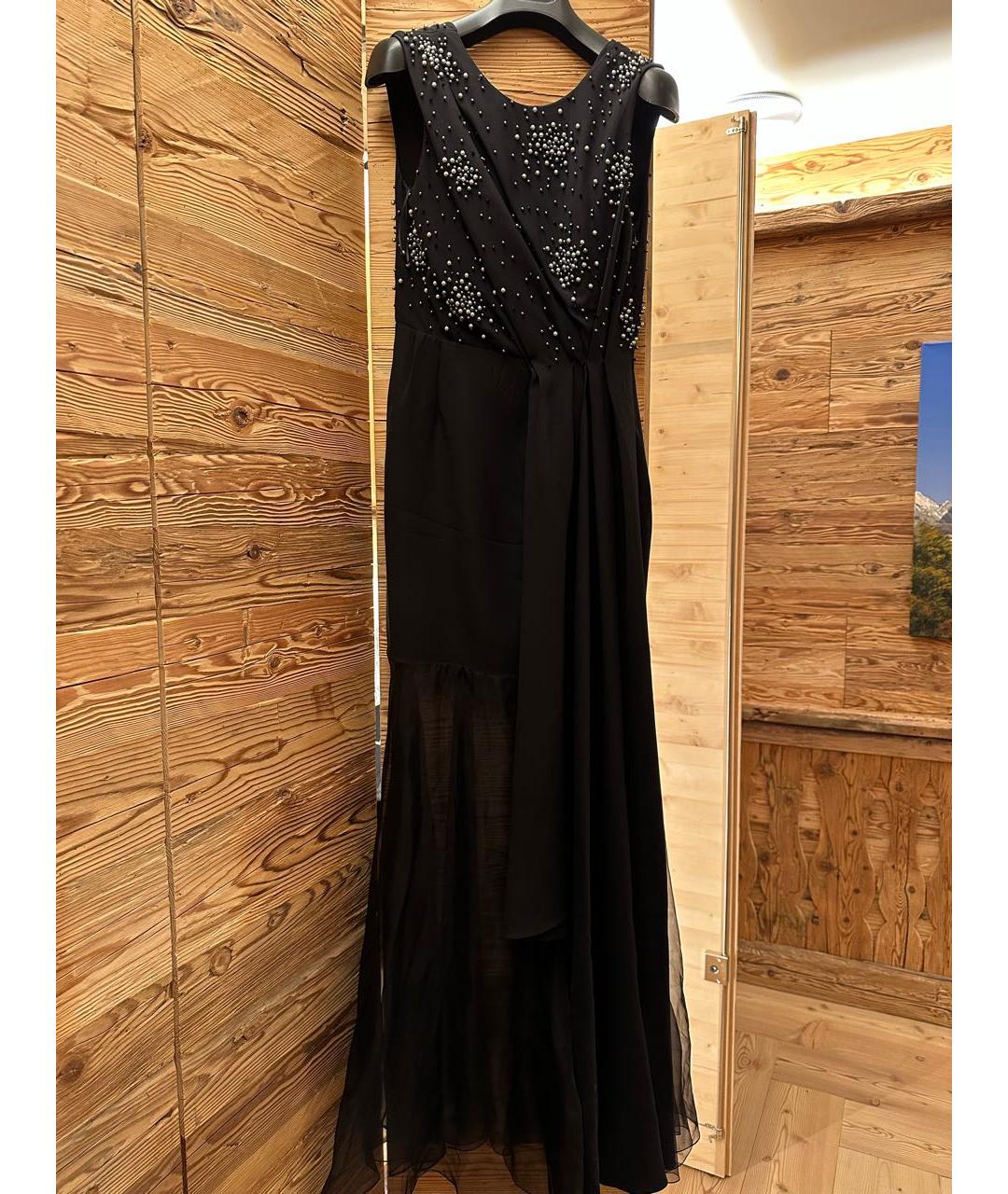 CHRISTIAN DIOR PRE-OWNED Черное шелковое вечернее платье, фото 6
