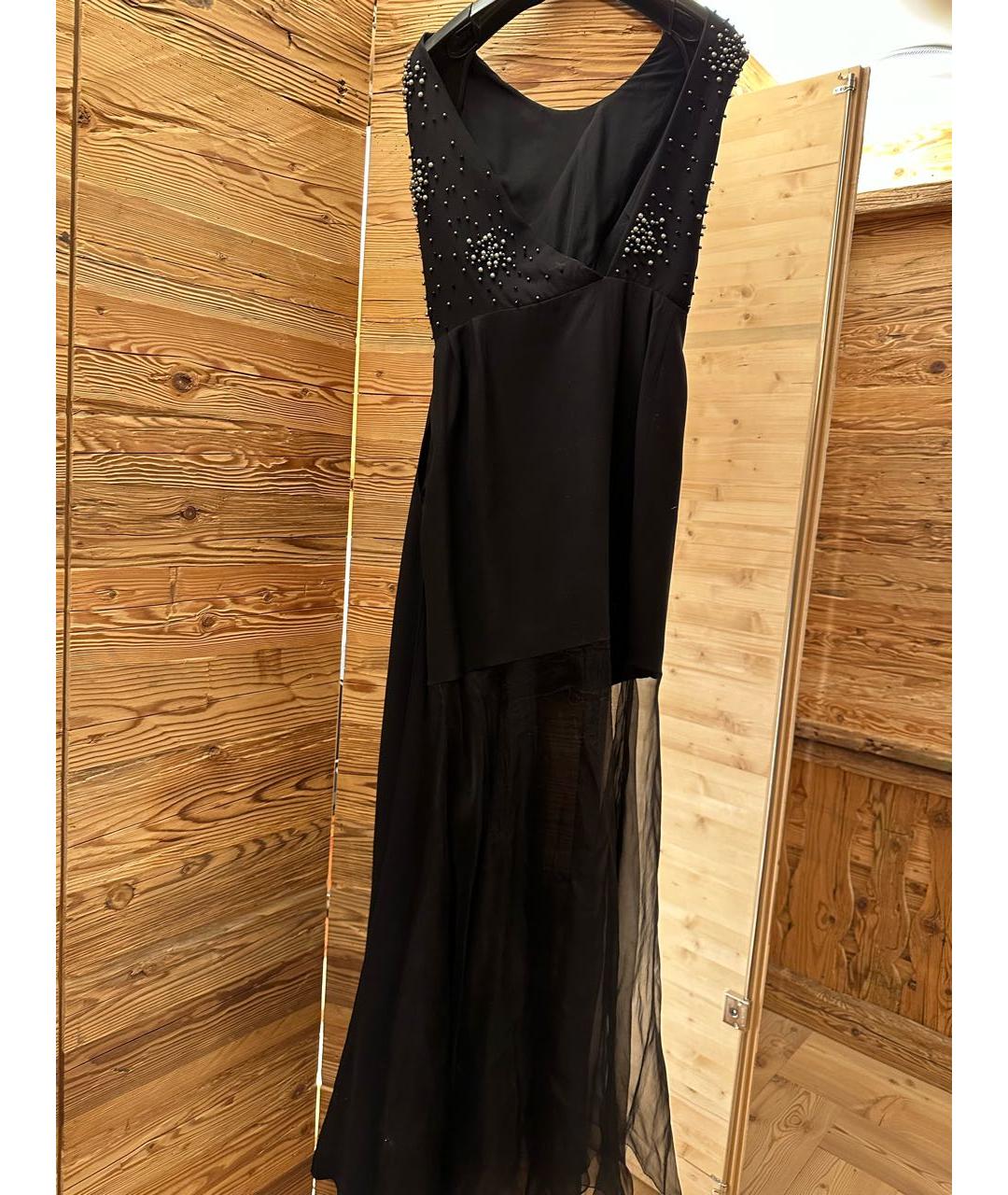 CHRISTIAN DIOR PRE-OWNED Черное шелковое вечернее платье, фото 2