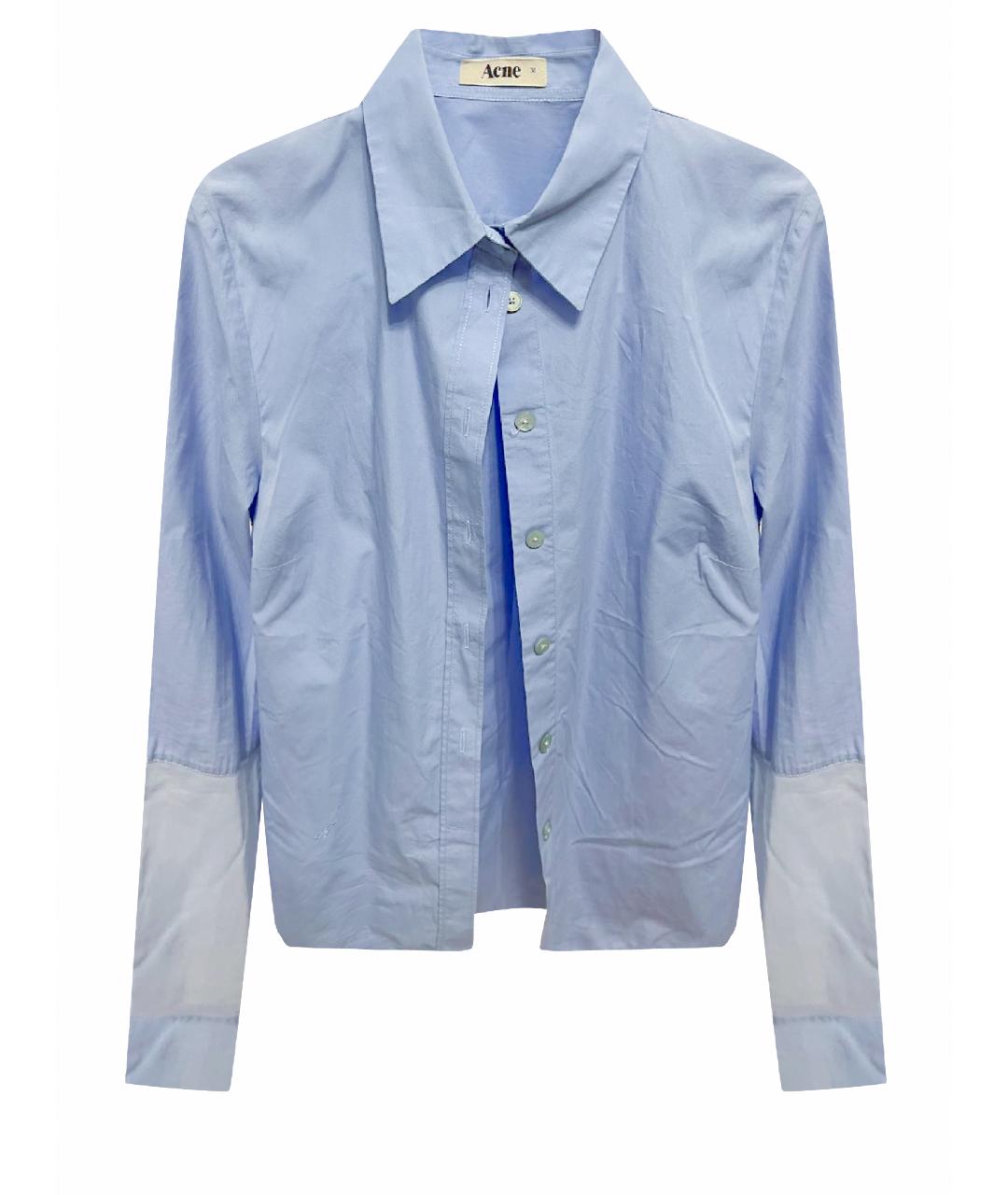 ACNE STUDIOS Голубая хлопковая рубашка, фото 1
