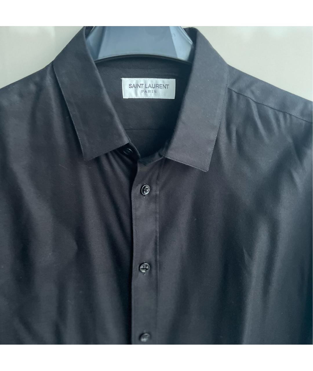 SAINT LAURENT Черная классическая рубашка, фото 2