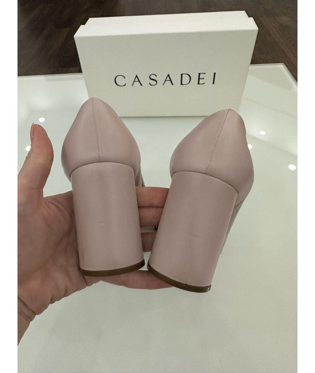 CASADEI Розовые кожаные туфли, фото 4