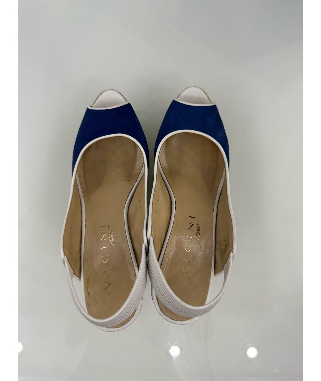 VICINI Синие замшевые туфли, фото 3