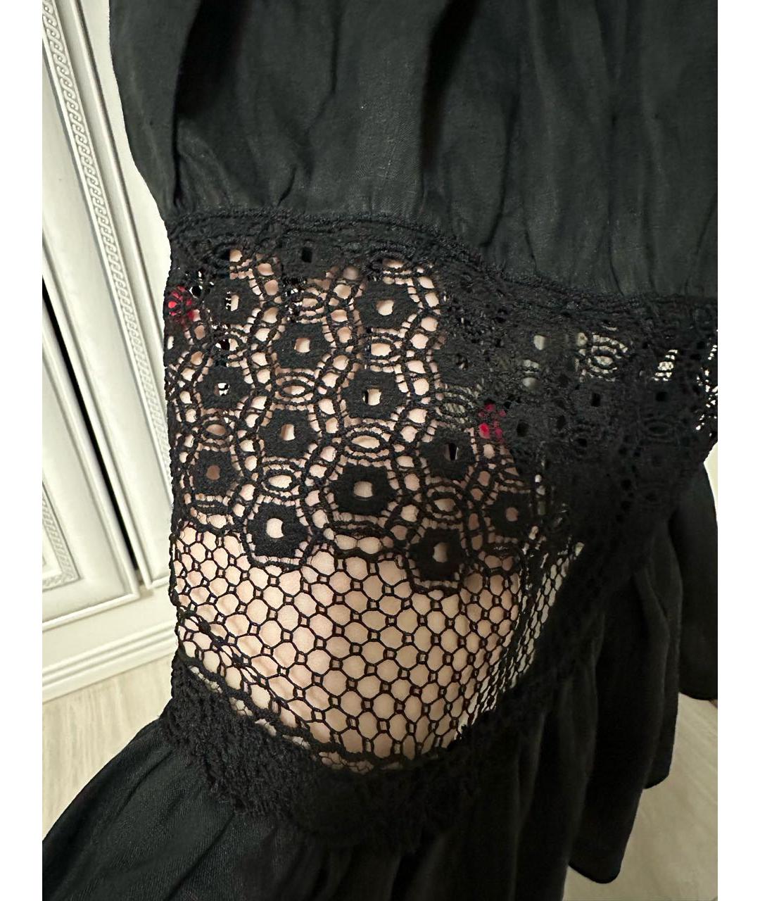 KITON Черная льняная юбка макси, фото 3