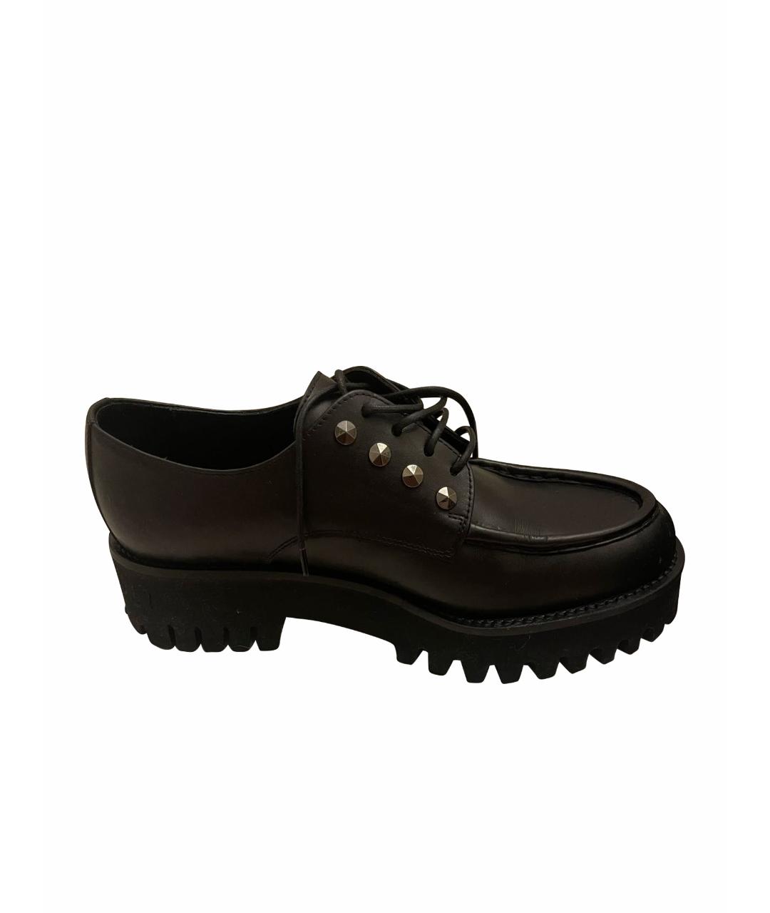 CASADEI Черные кожаные ботинки, фото 1
