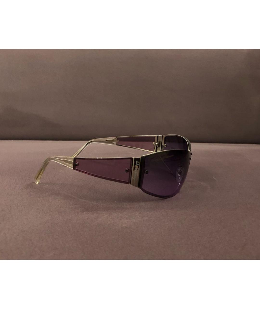 SALVATORE FERRAGAMO Фиолетовые пластиковые солнцезащитные очки, фото 2
