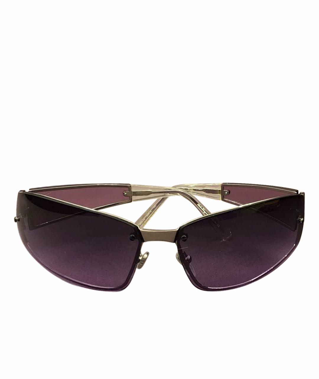 SALVATORE FERRAGAMO Фиолетовые пластиковые солнцезащитные очки, фото 1