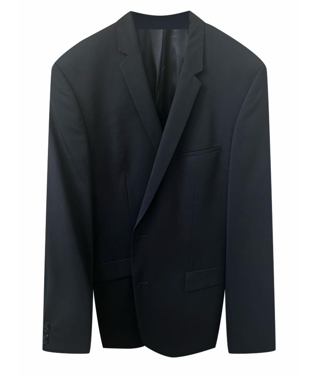 HUGO BOSS Темно-синий шерстяной пиджак, фото 1