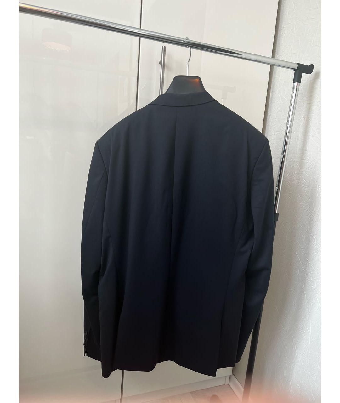 HUGO BOSS Темно-синий шерстяной пиджак, фото 2