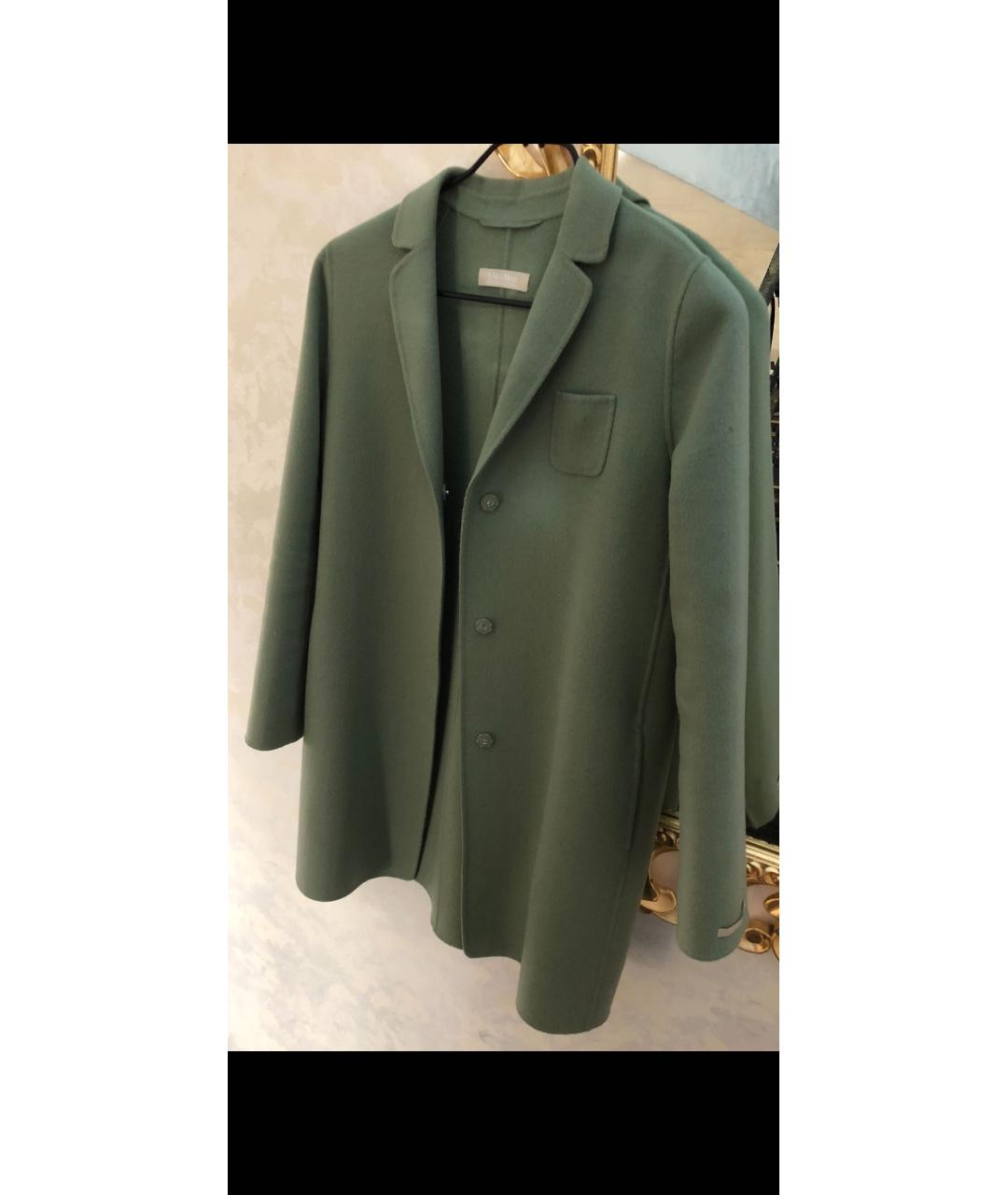 'S MAX MARA Зеленые кашемировое пальто, фото 3