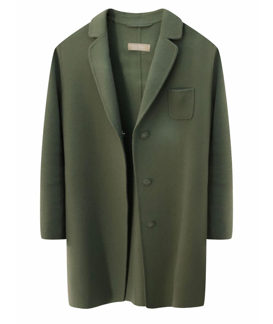 'S MAX MARA Зеленые кашемировое пальто, фото 1