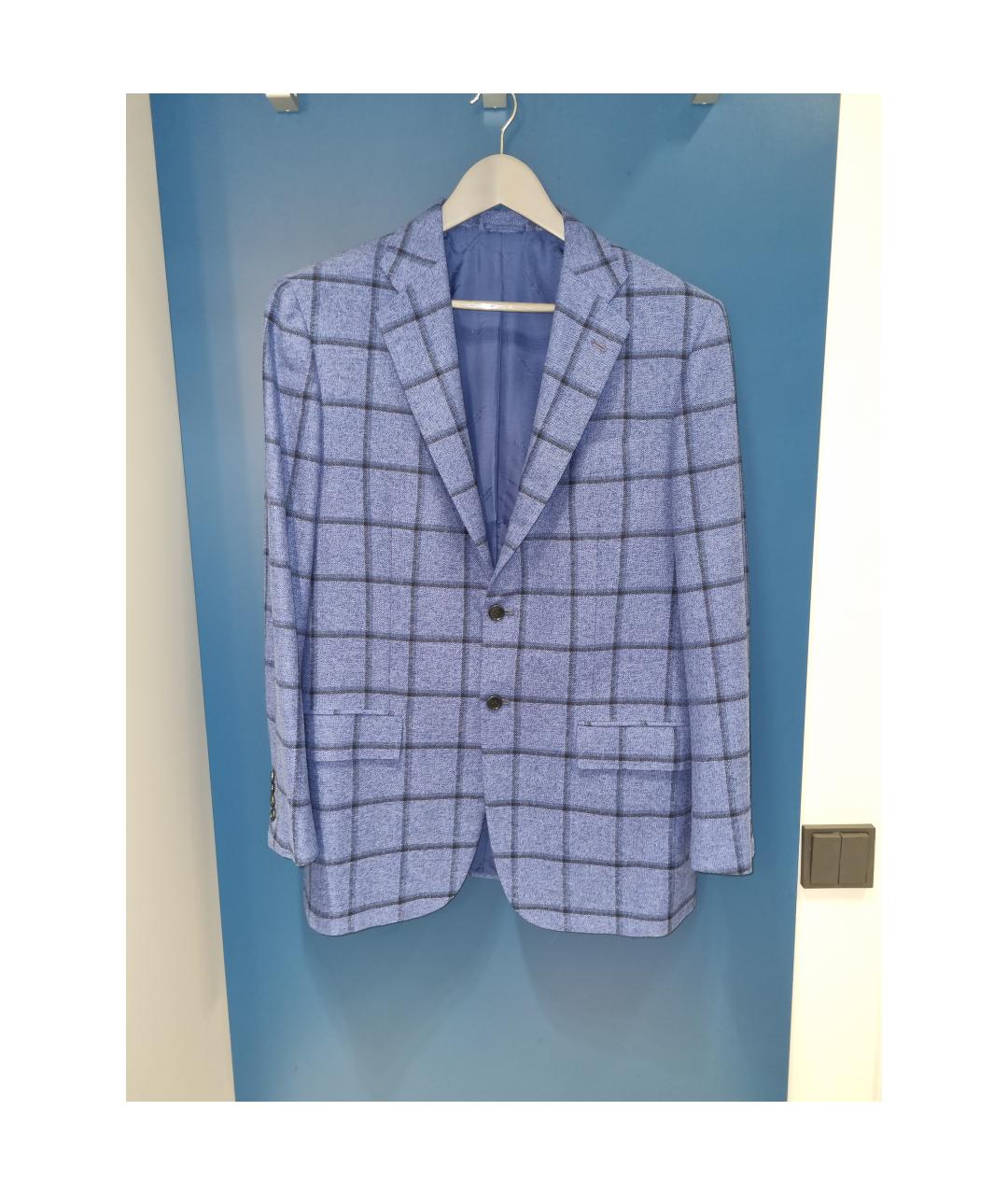 KITON Синий кашемировый пиджак, фото 5