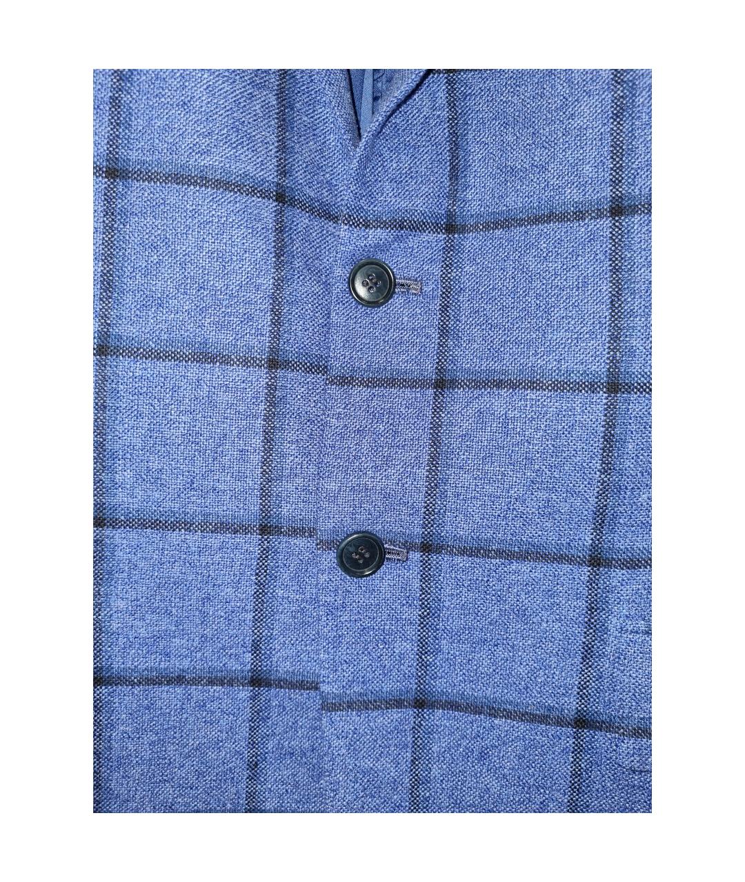 KITON Синий кашемировый пиджак, фото 3