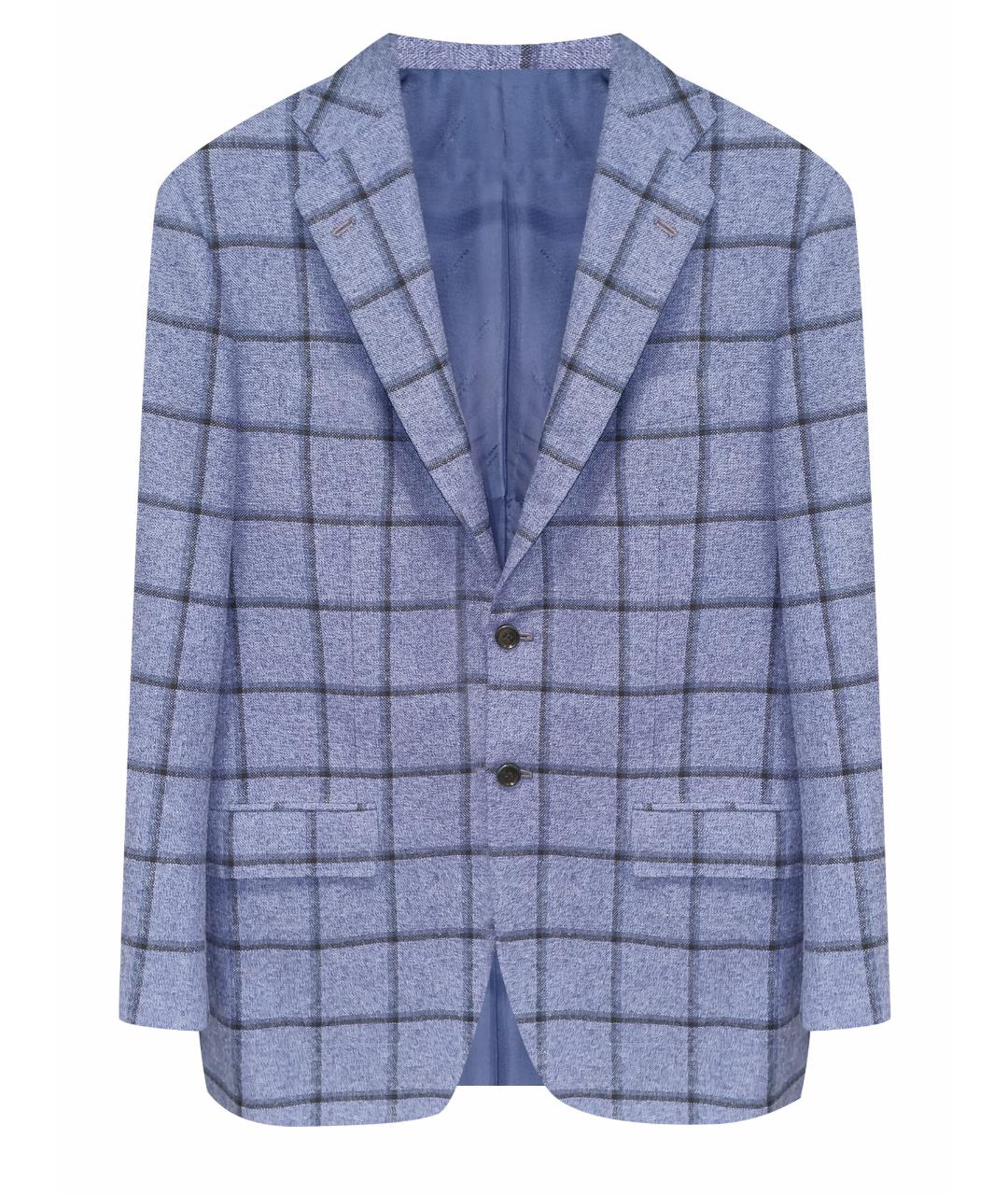 KITON Синий кашемировый пиджак, фото 1