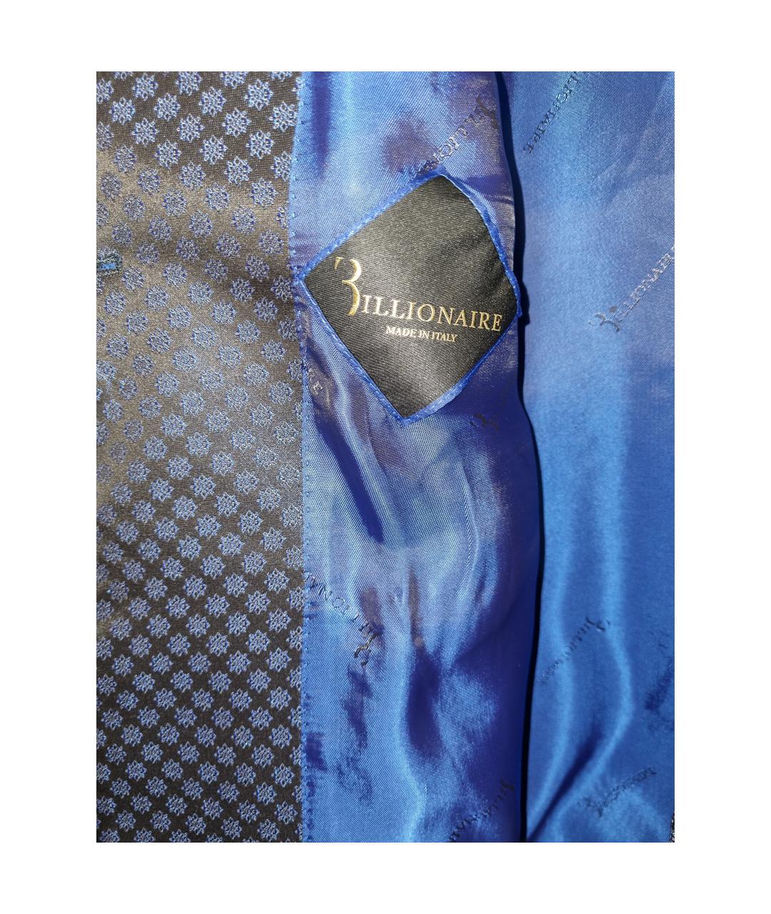 BILLIONAIRE Синий ацетатный пиджак, фото 2