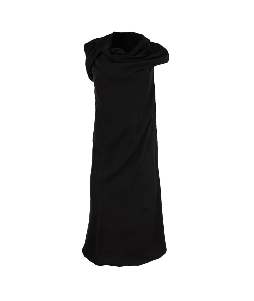 SHARON WAUCHOB Черное шелковое платье, фото 1