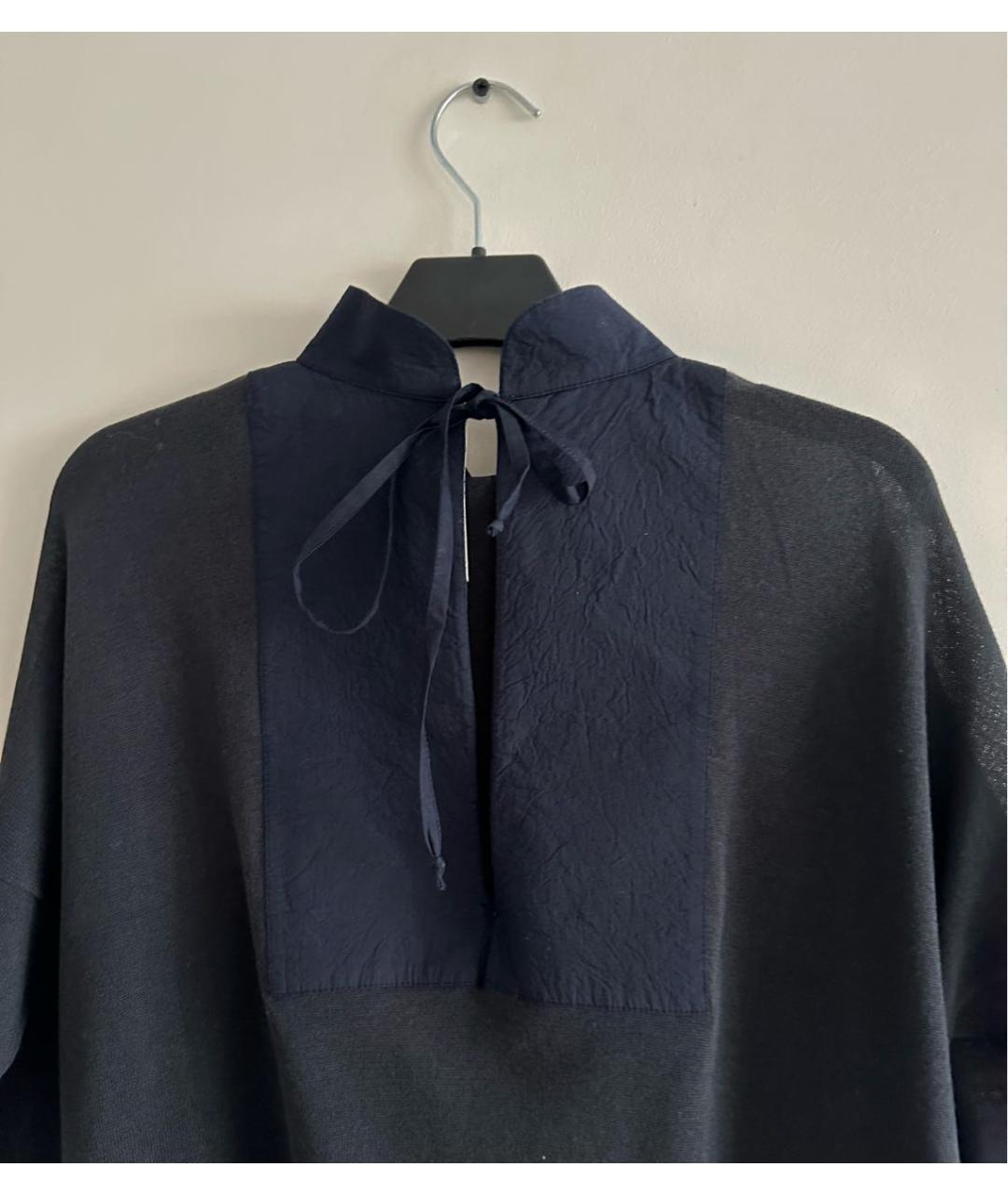 MARNI Темно-синий хлопковый джемпер / свитер, фото 4
