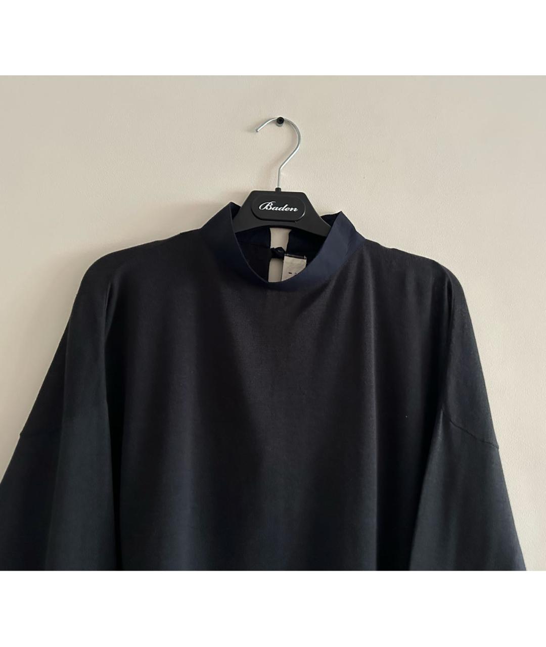 MARNI Темно-синий хлопковый джемпер / свитер, фото 3