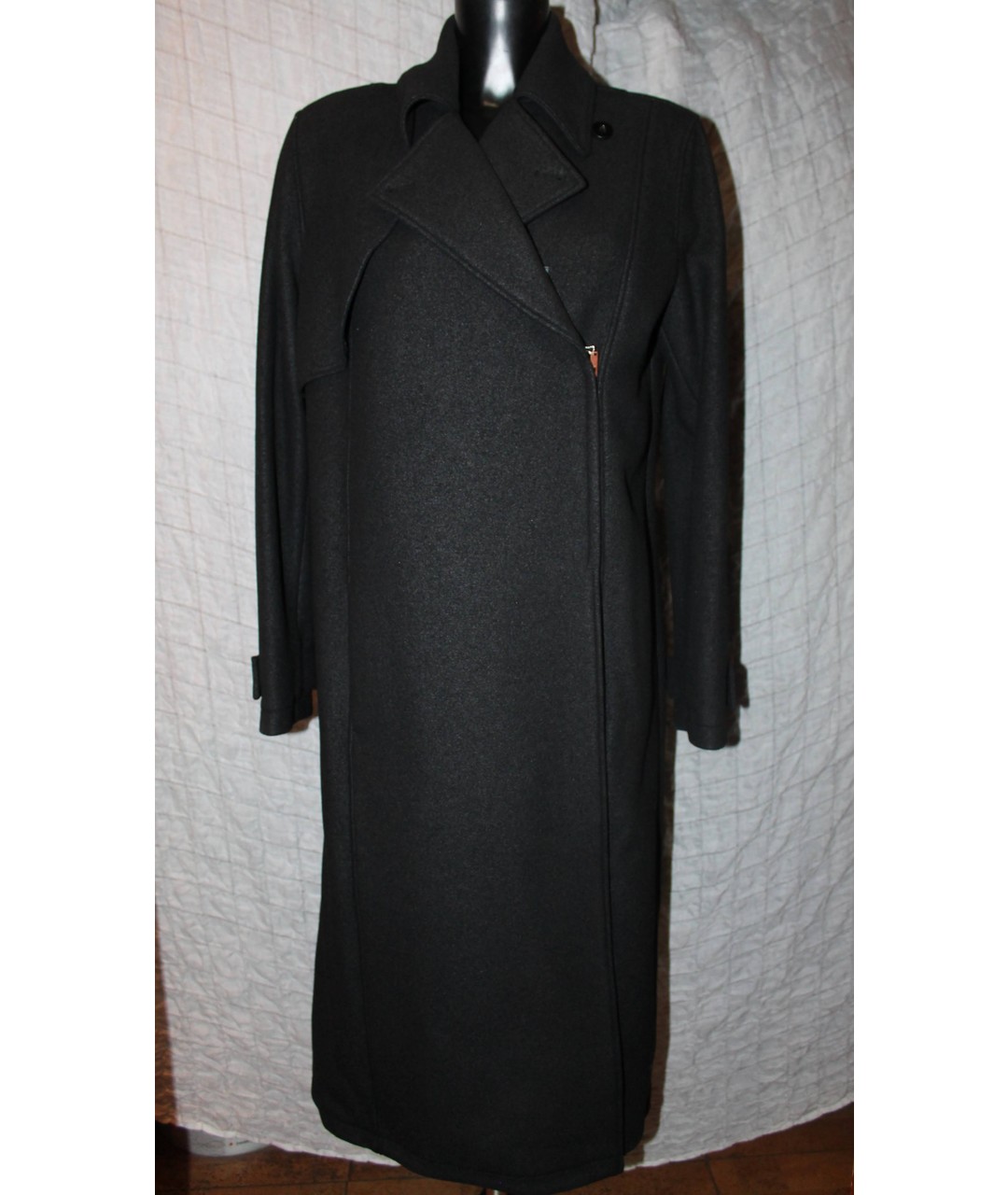 MAISON MARGIELA Антрацитовое шерстяное пальто, фото 4