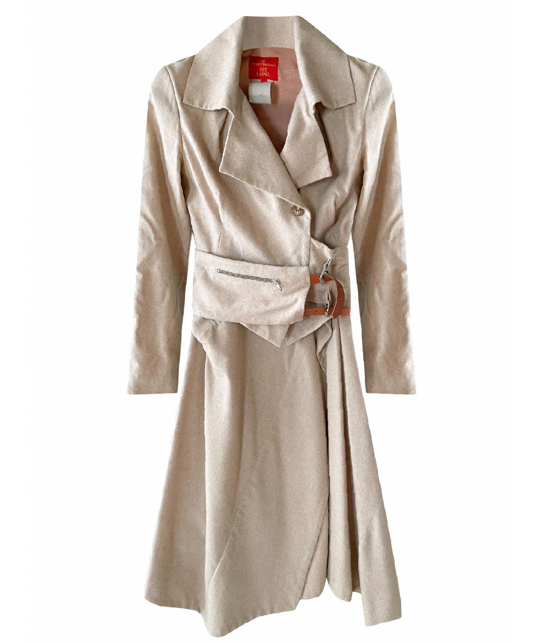 VIVIENNE WESTWOOD Бежевый шерстяной костюм с юбками, фото 1