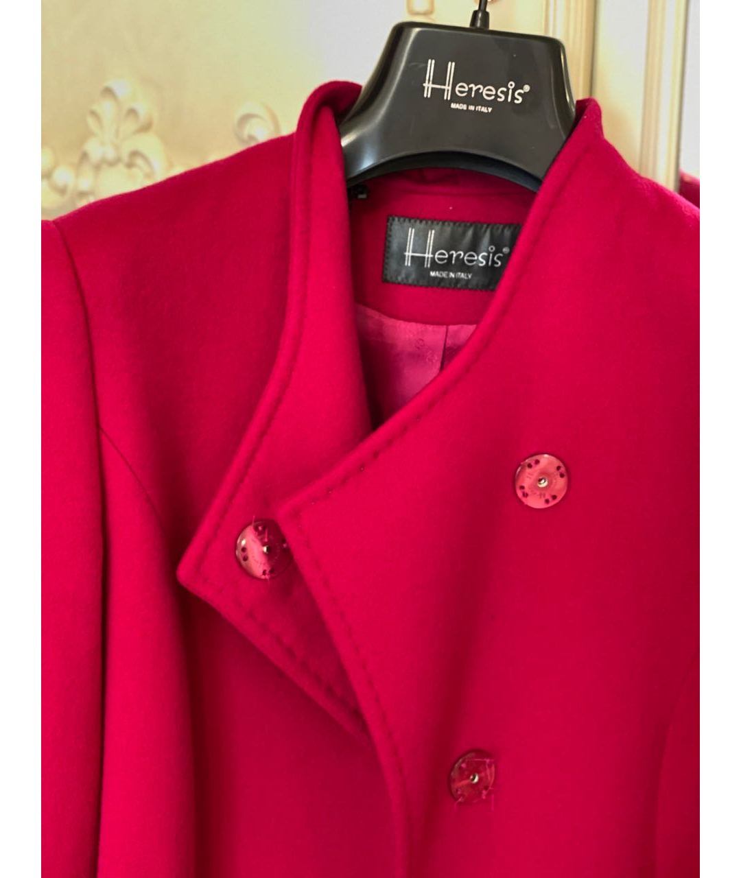 HERESIS Розовое кашемировое пальто, фото 8