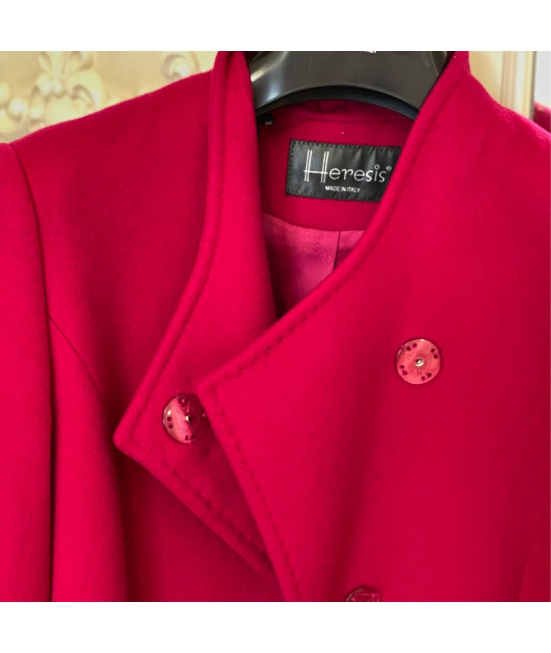 HERESIS Розовое кашемировое пальто, фото 5